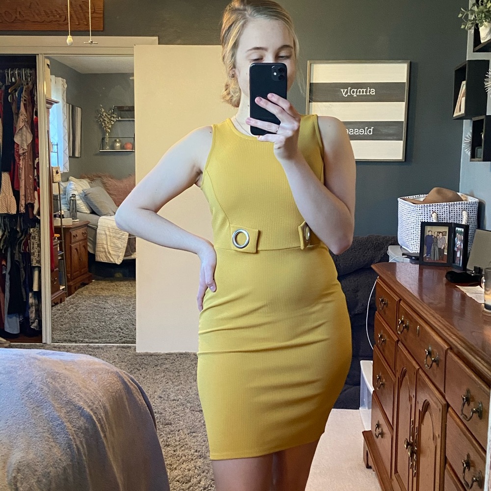 Tight Gold Dress
